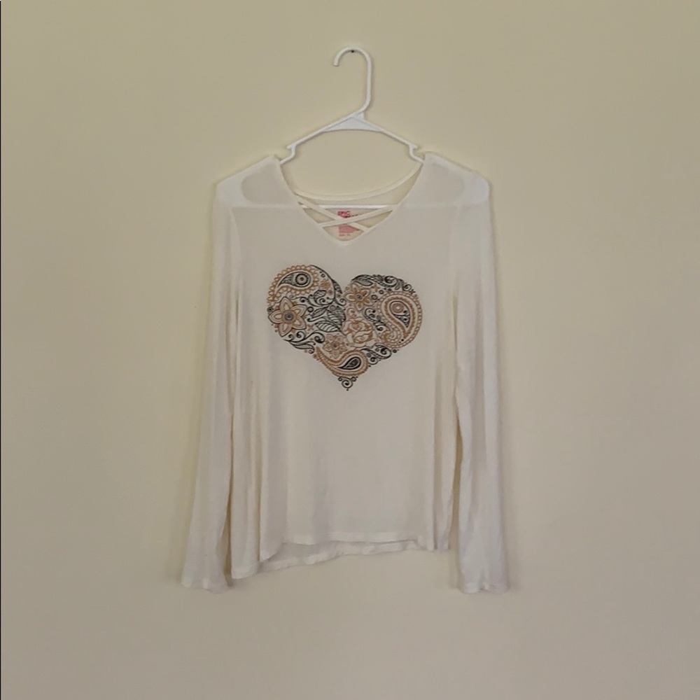 Sweater with heart design